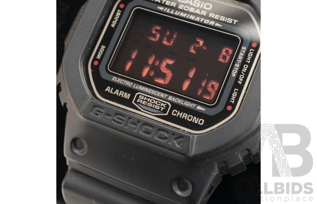 Casio G-Shock DW-5600MS-1DR Matte Black Digital Watch