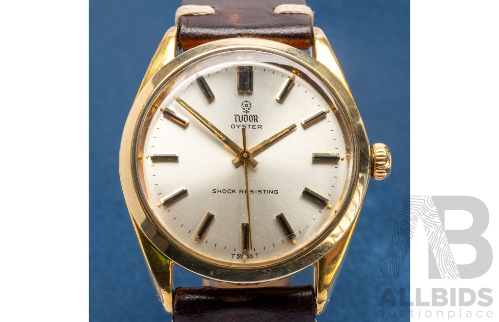 Men’s Vintage Tudor Oyster 34mm Wristwatch,  'Small Rose' Dial