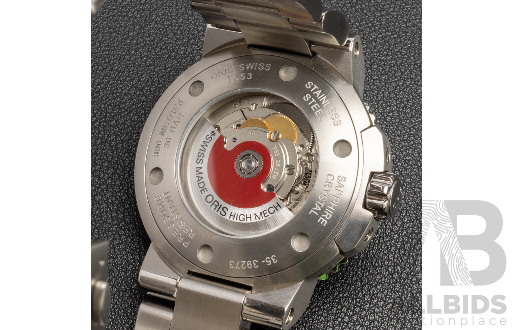 Oris Aquis 43mm Automatic Diver’s Watch, Model 7653