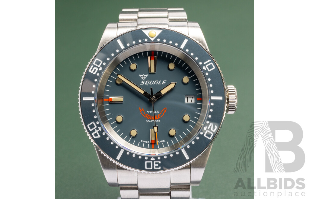 Squale 1545 40mm Automatic Diver’s Watch, Model 1545GG.AC