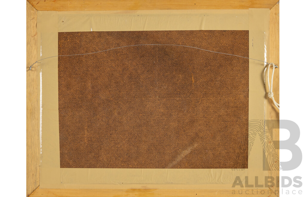 J.McGillivray, (20th Century), Work Horse & Cart on Way Home, Original Vintage Oil on Masonite, 36H x 46W cm (frame)
