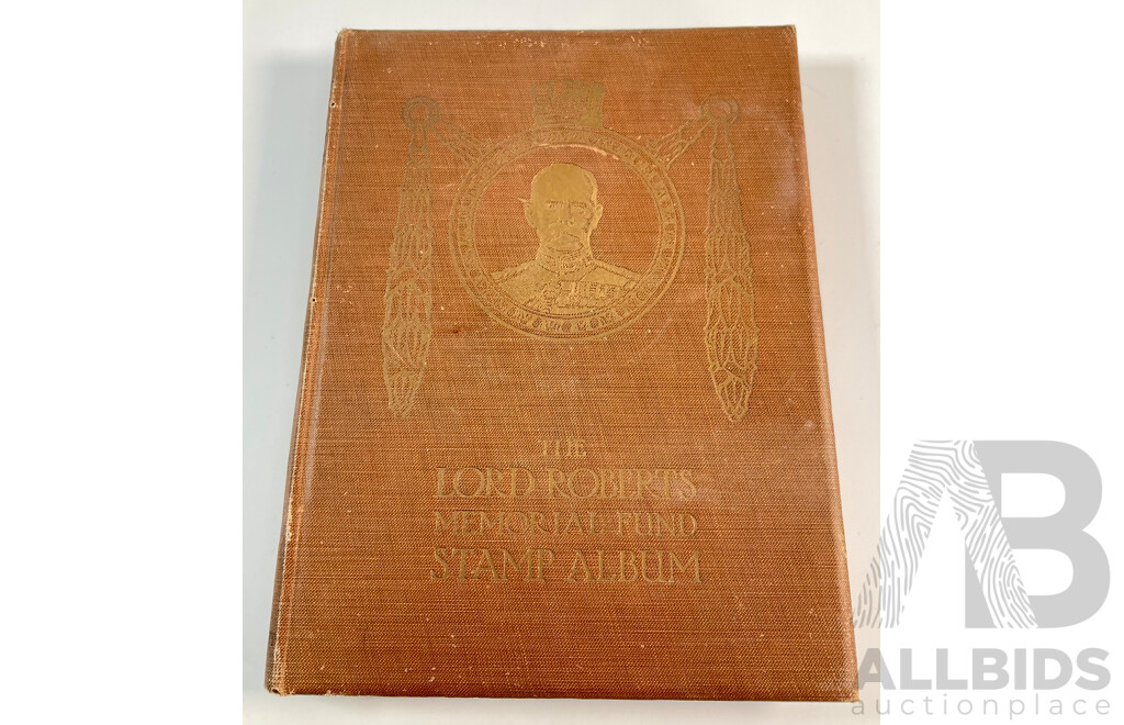 United Kingdom, The Lord Roberts Memorial Fund Stamp Album, WW1 War Portrait Cinderella Stamp Album