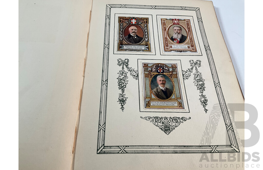 United Kingdom, The Lord Roberts Memorial Fund Stamp Album, WW1 War Portrait Cinderella Stamp Album