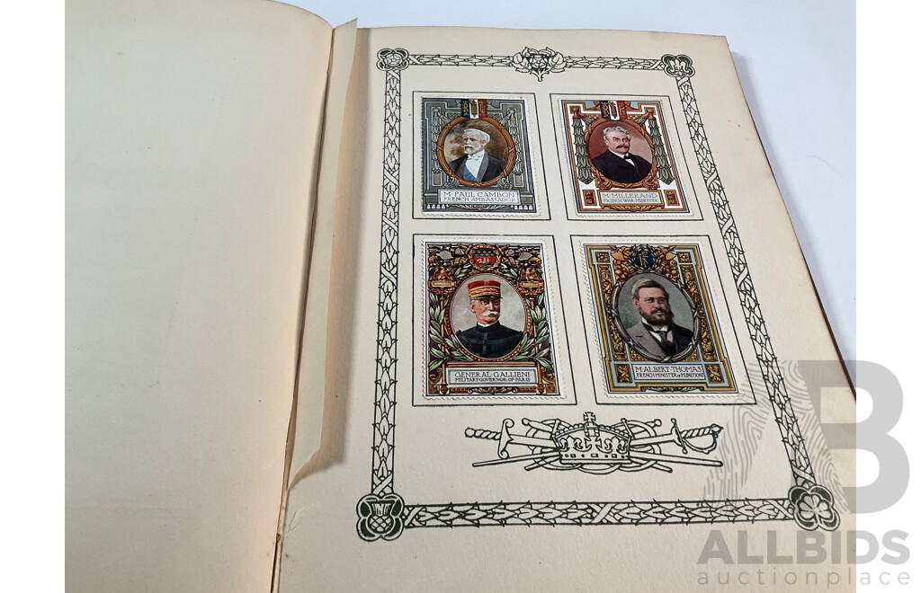 United Kingdom, The Lord Roberts Memorial Fund Stamp Album, WW1 War Portrait Cinderella Stamp Album