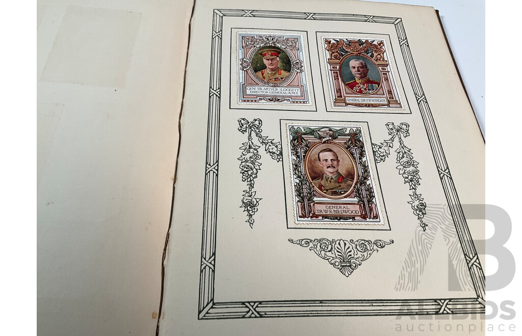 United Kingdom, The Lord Roberts Memorial Fund Stamp Album, WW1 War Portrait Cinderella Stamp Album
