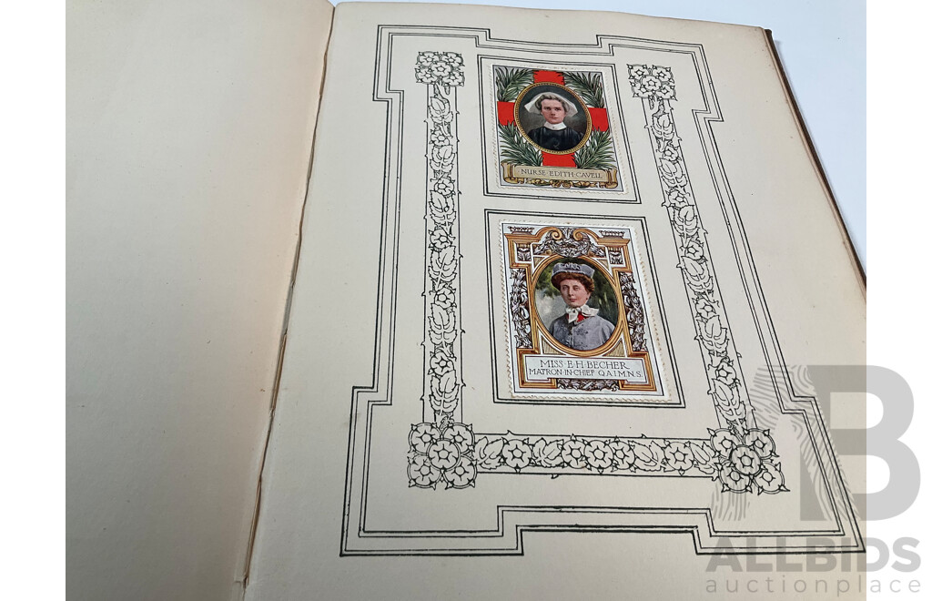 United Kingdom, The Lord Roberts Memorial Fund Stamp Album, WW1 War Portrait Cinderella Stamp Album