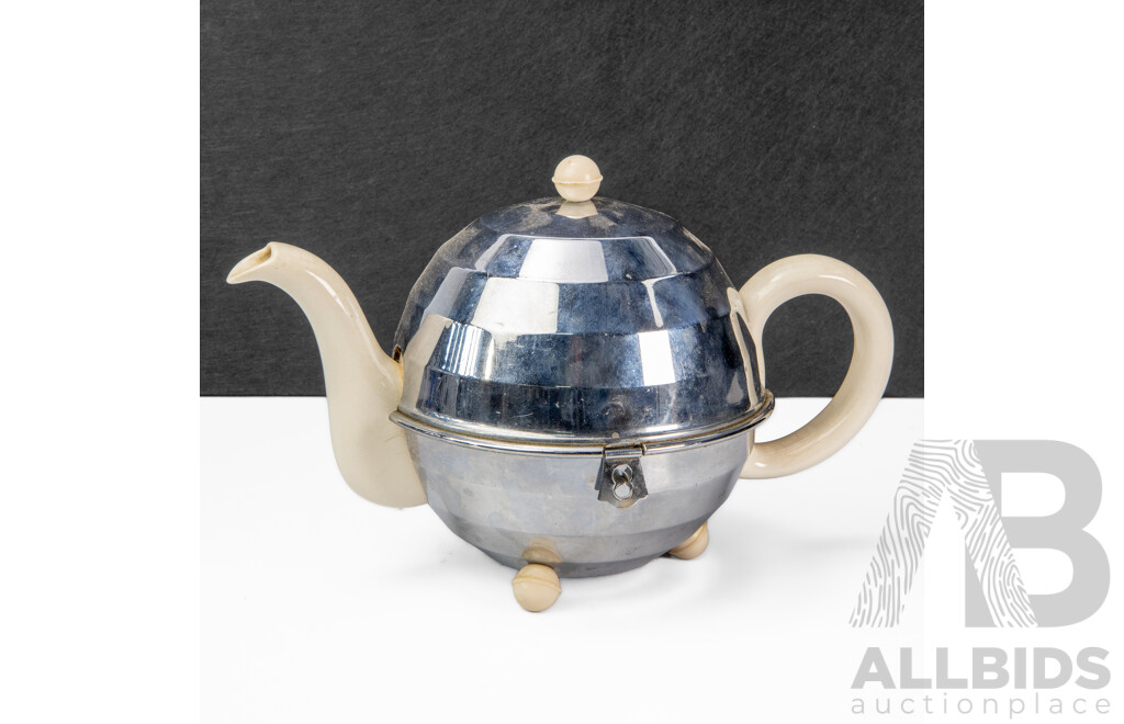 Collection of Three Vintage Teapots Inc Georg Jensen