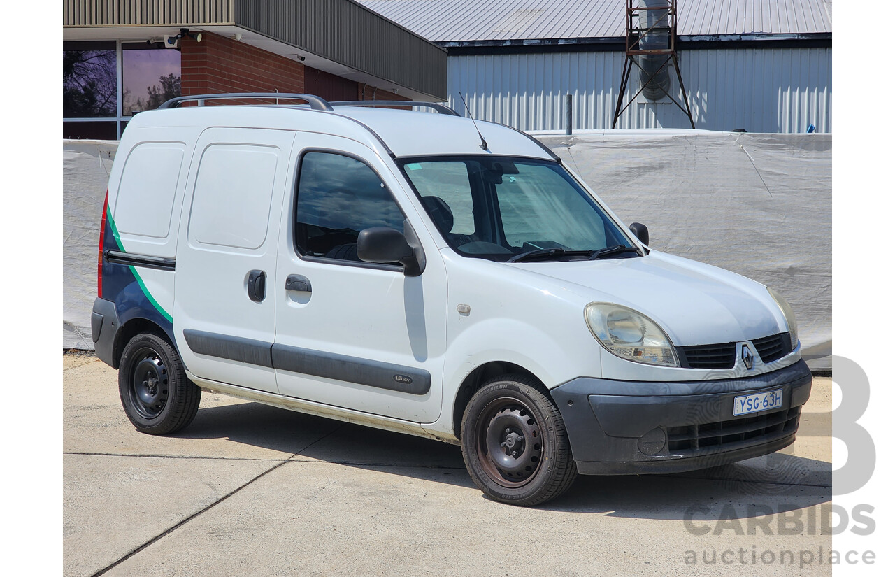 4/2007 Renault Kangoo Integral X76 2d Van White 1.6L