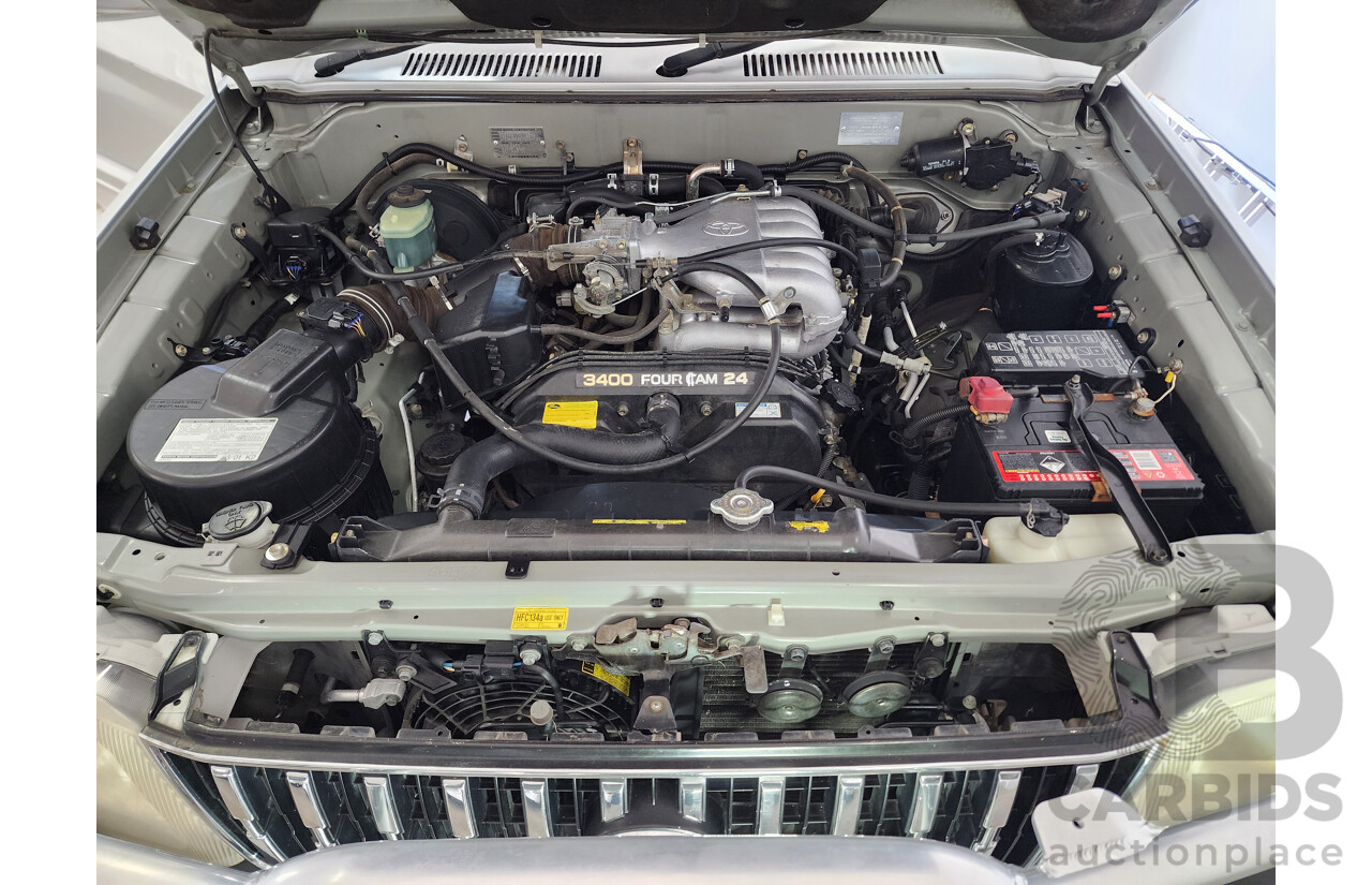 4/2001 Toyota Landcruiser Prado 50TH Anniversary (4x4) VZJ95R 4d Wagon Silver 3.4L