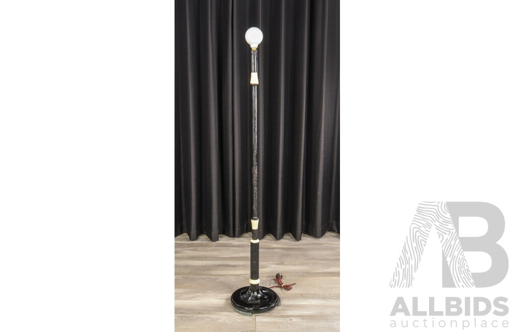 Art Deco Floor Lamp with Bakelite Base by Tilley