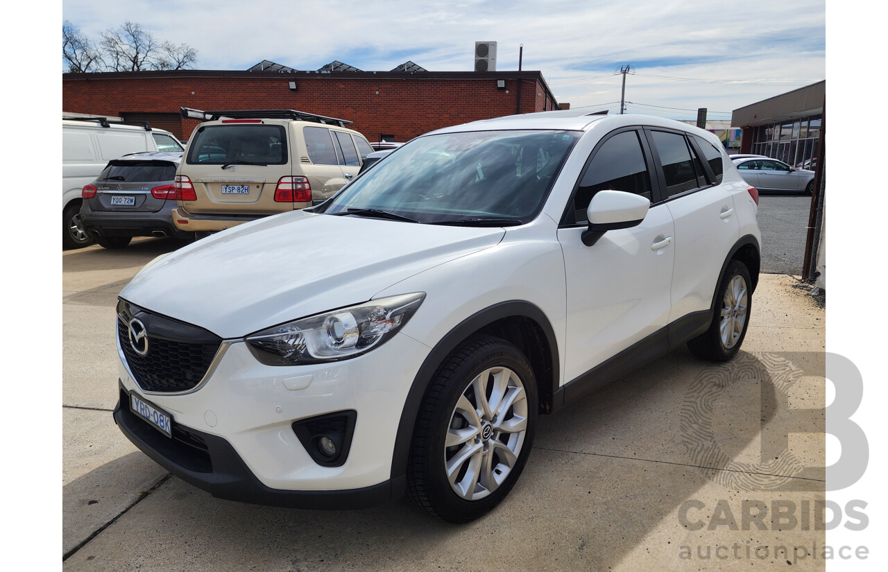 3/2014 Mazda Cx-5 Akera (4x4) MY13 UPGRADE 4d Wagon White 2.2L