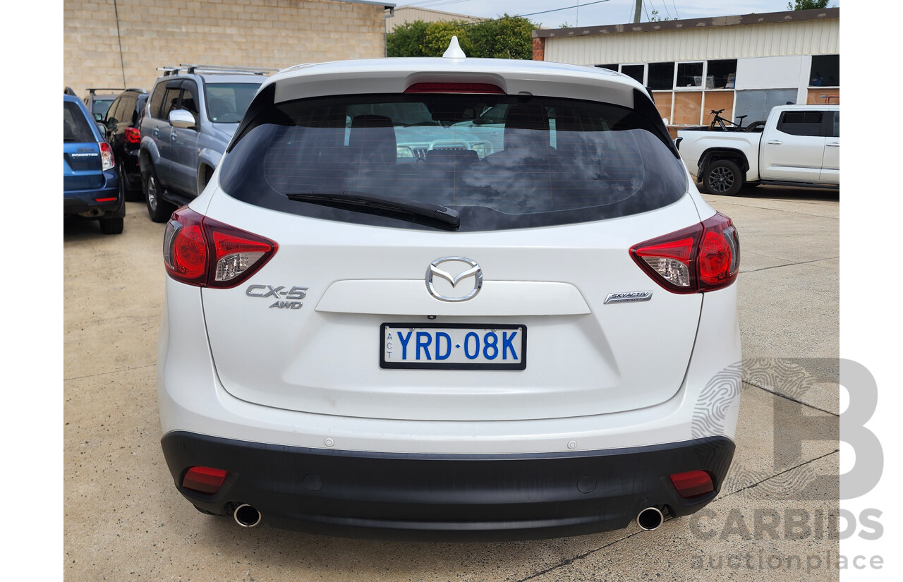3/2014 Mazda Cx-5 Akera (4x4) MY13 UPGRADE 4d Wagon White 2.2L