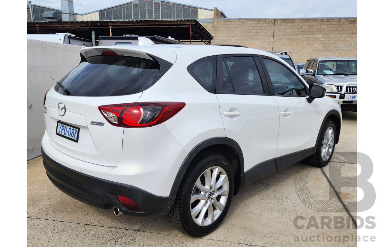 3/2014 Mazda Cx-5 Akera (4x4) MY13 UPGRADE 4d Wagon White 2.2L