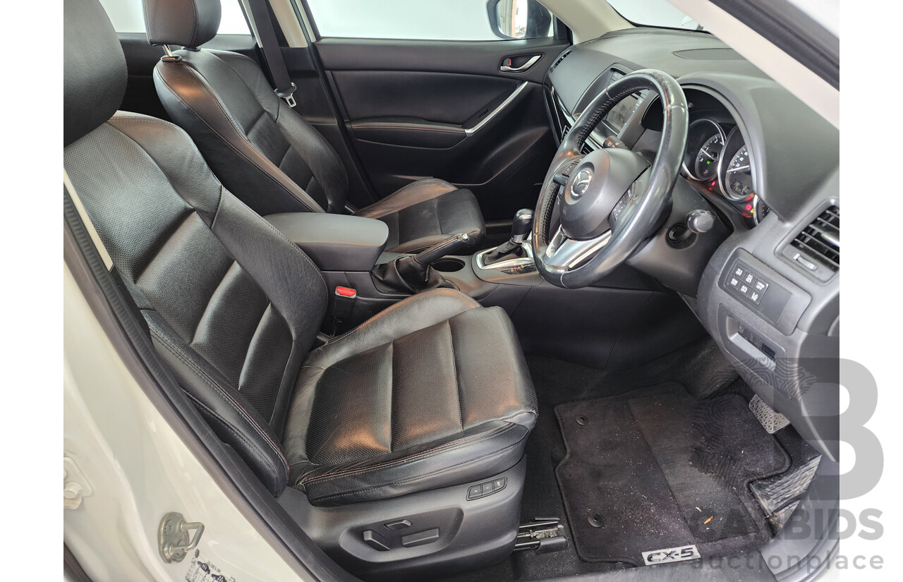 3/2014 Mazda Cx-5 Akera (4x4) MY13 UPGRADE 4d Wagon White 2.2L