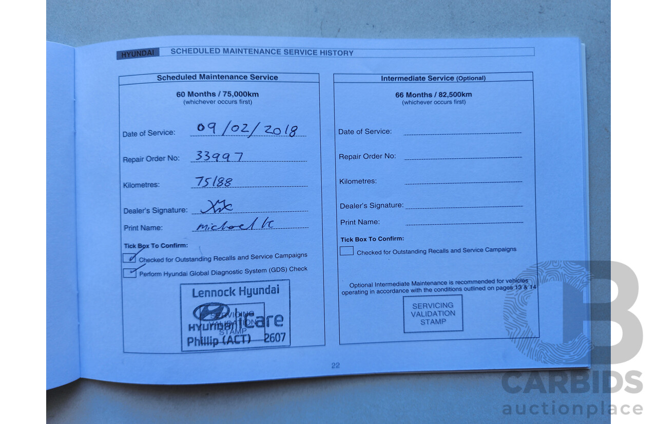 10/2014 Hyundai i30 Premium GD MY14 5d Hatchback Black 1.8L