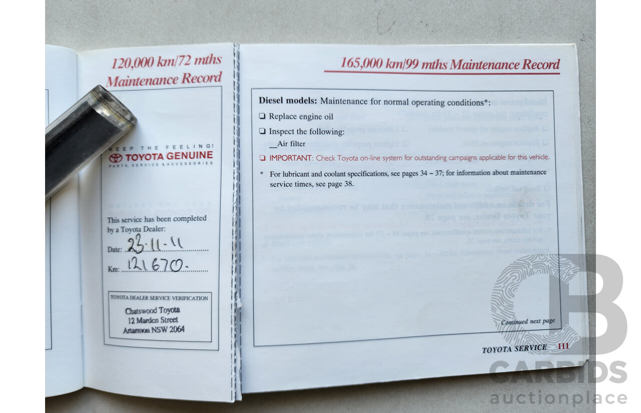 10/2004 Toyota Landcruiser Prado Grande (4x4) GRJ120R 4d Wagon Silver 4.0L