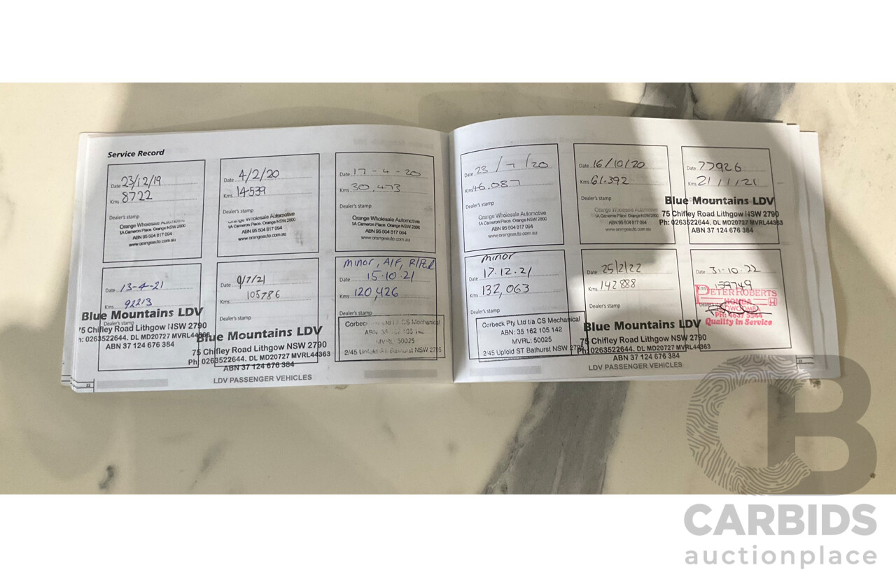 10/2019 LDV T60 Luxe (4x4) SK8C Double Cab Utility Jewel Blue Metallic Turbo Diesel 2.8L