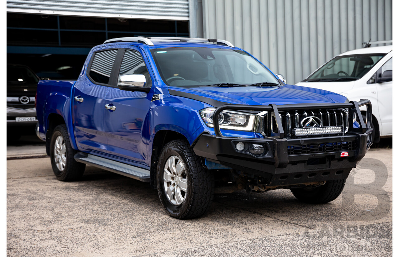 10/2019 LDV T60 Luxe (4x4) SK8C Double Cab Utility Jewel Blue Metallic Turbo Diesel 2.8L
