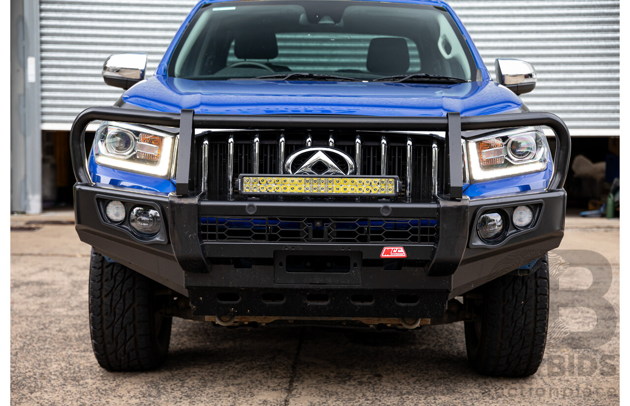 10/2019 LDV T60 Luxe (4x4) SK8C Double Cab Utility Jewel Blue Metallic Turbo Diesel 2.8L