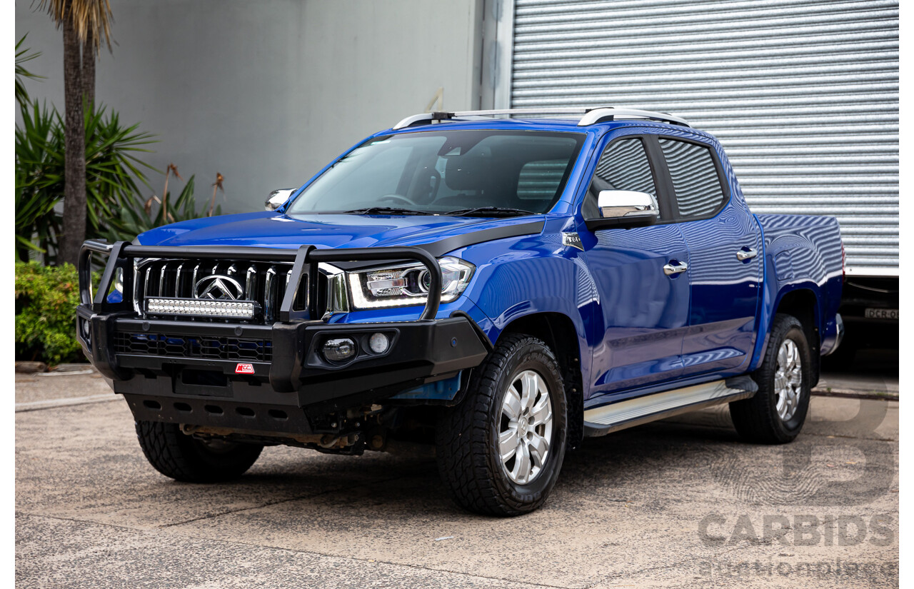 10/2019 LDV T60 Luxe (4x4) SK8C Double Cab Utility Jewel Blue Metallic Turbo Diesel 2.8L