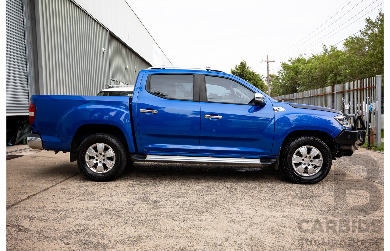 10/2019 LDV T60 Luxe (4x4) SK8C Double Cab Utility Jewel Blue Metallic Turbo Diesel 2.8L
