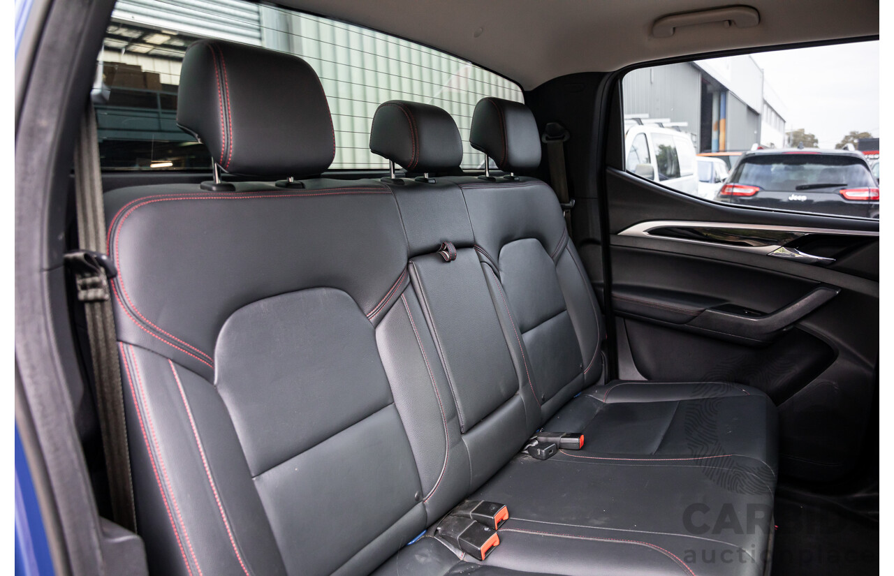 10/2019 LDV T60 Luxe (4x4) SK8C Double Cab Utility Jewel Blue Metallic Turbo Diesel 2.8L