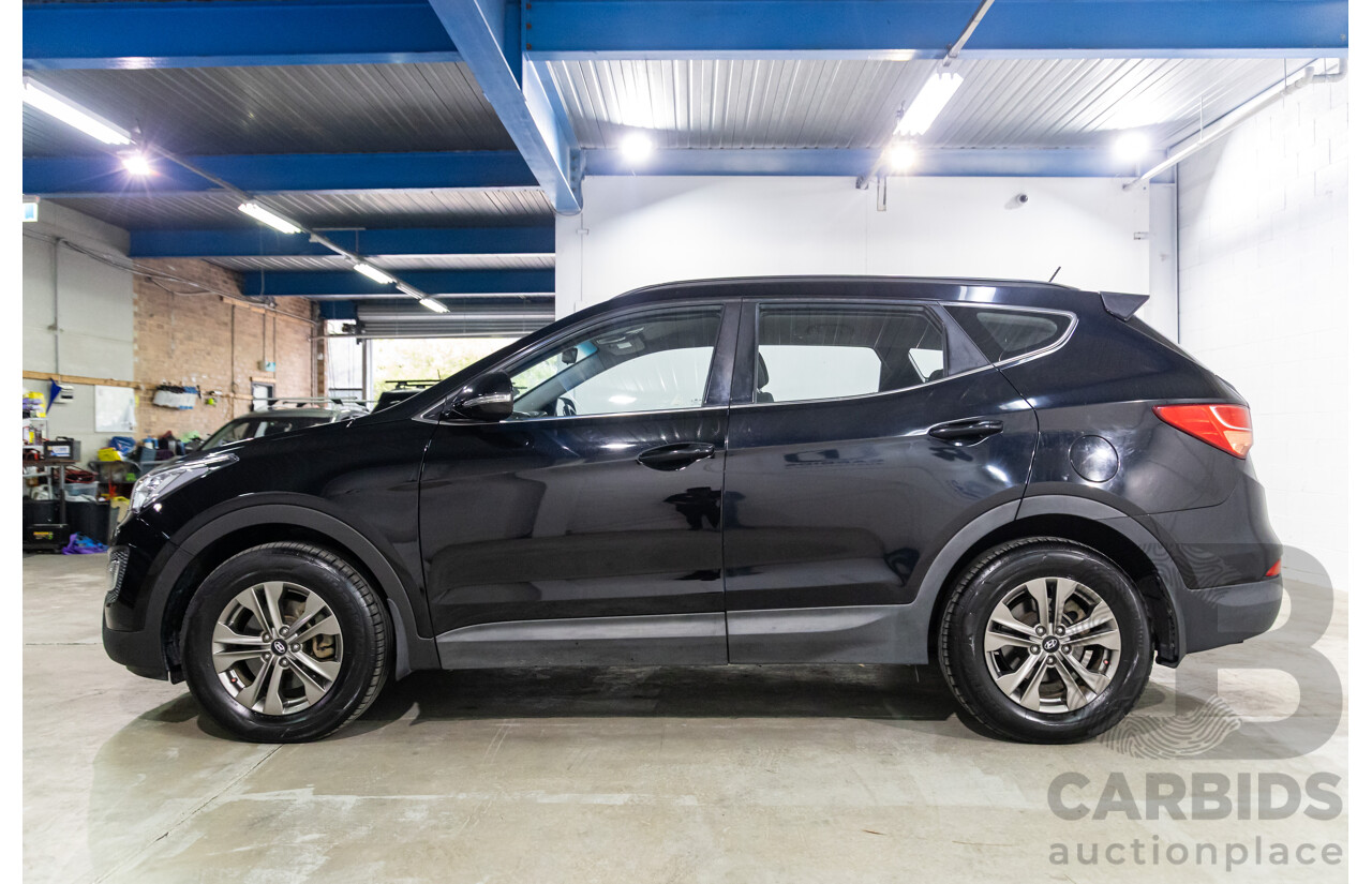 4/2014 Hyundai Santa Fe Active CRDi (4x4) DM 4d Wagon Black Turbo Diesel 2.2L