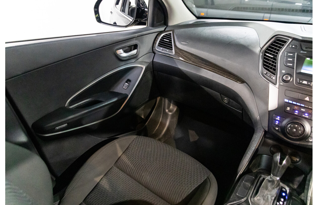 4/2014 Hyundai Santa Fe Active CRDi (4x4) DM 4d Wagon Black Turbo Diesel 2.2L