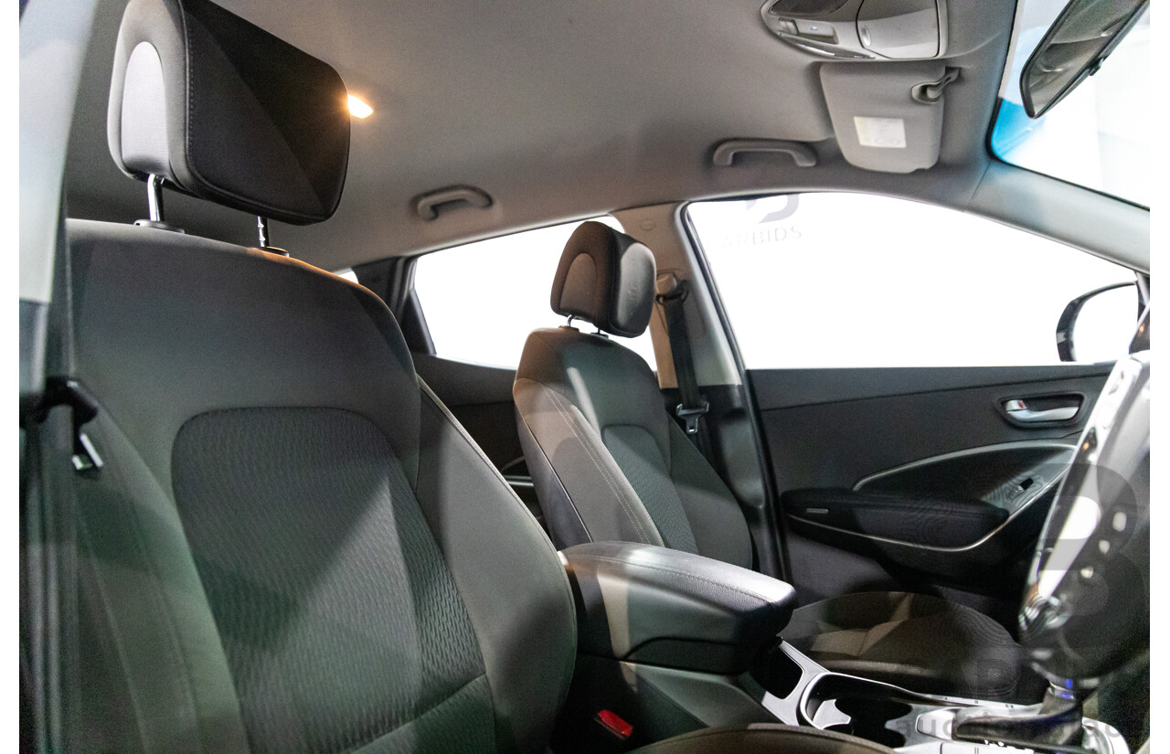 4/2014 Hyundai Santa Fe Active CRDi (4x4) DM 4d Wagon Black Turbo Diesel 2.2L