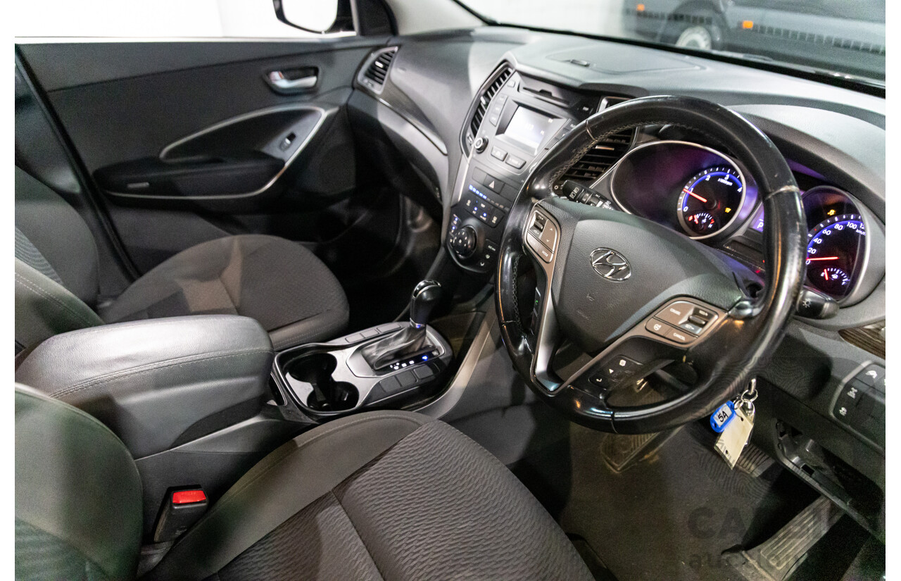 4/2014 Hyundai Santa Fe Active CRDi (4x4) DM 4d Wagon Black Turbo Diesel 2.2L