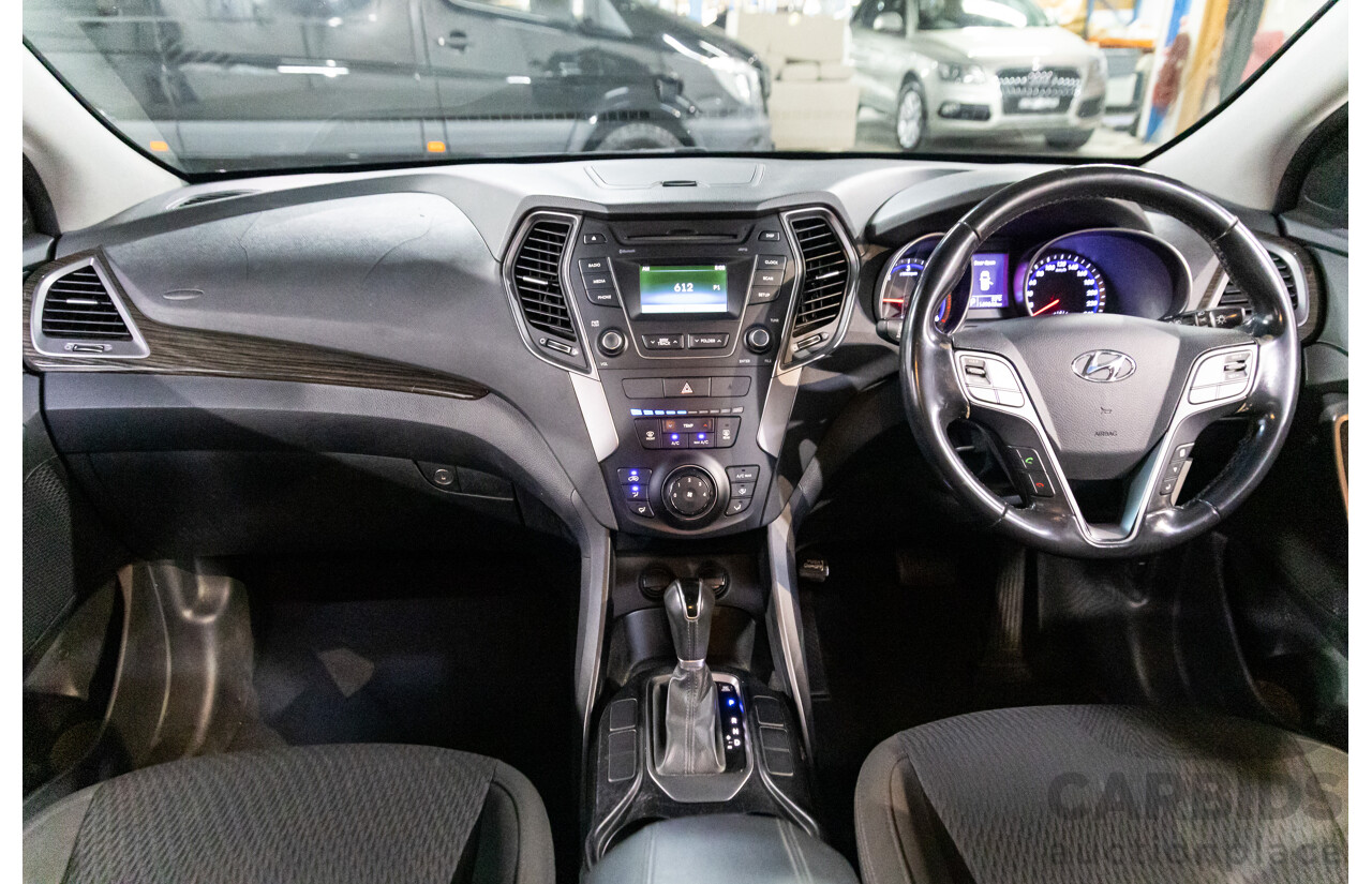 4/2014 Hyundai Santa Fe Active CRDi (4x4) DM 4d Wagon Black Turbo Diesel 2.2L
