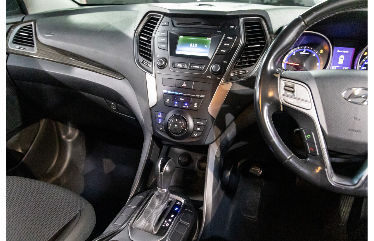 4/2014 Hyundai Santa Fe Active CRDi (4x4) DM 4d Wagon Black Turbo Diesel 2.2L