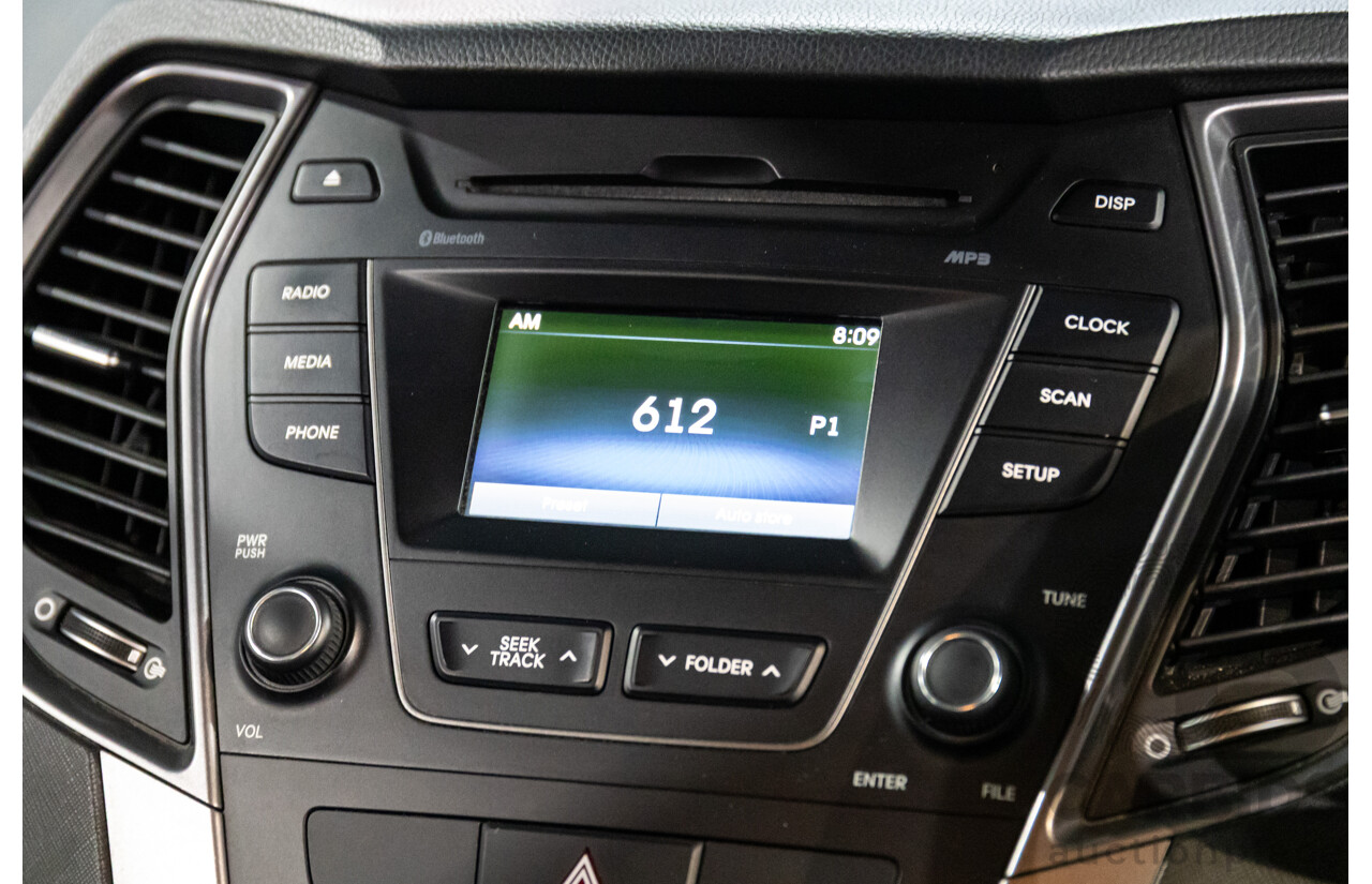 4/2014 Hyundai Santa Fe Active CRDi (4x4) DM 4d Wagon Black Turbo Diesel 2.2L