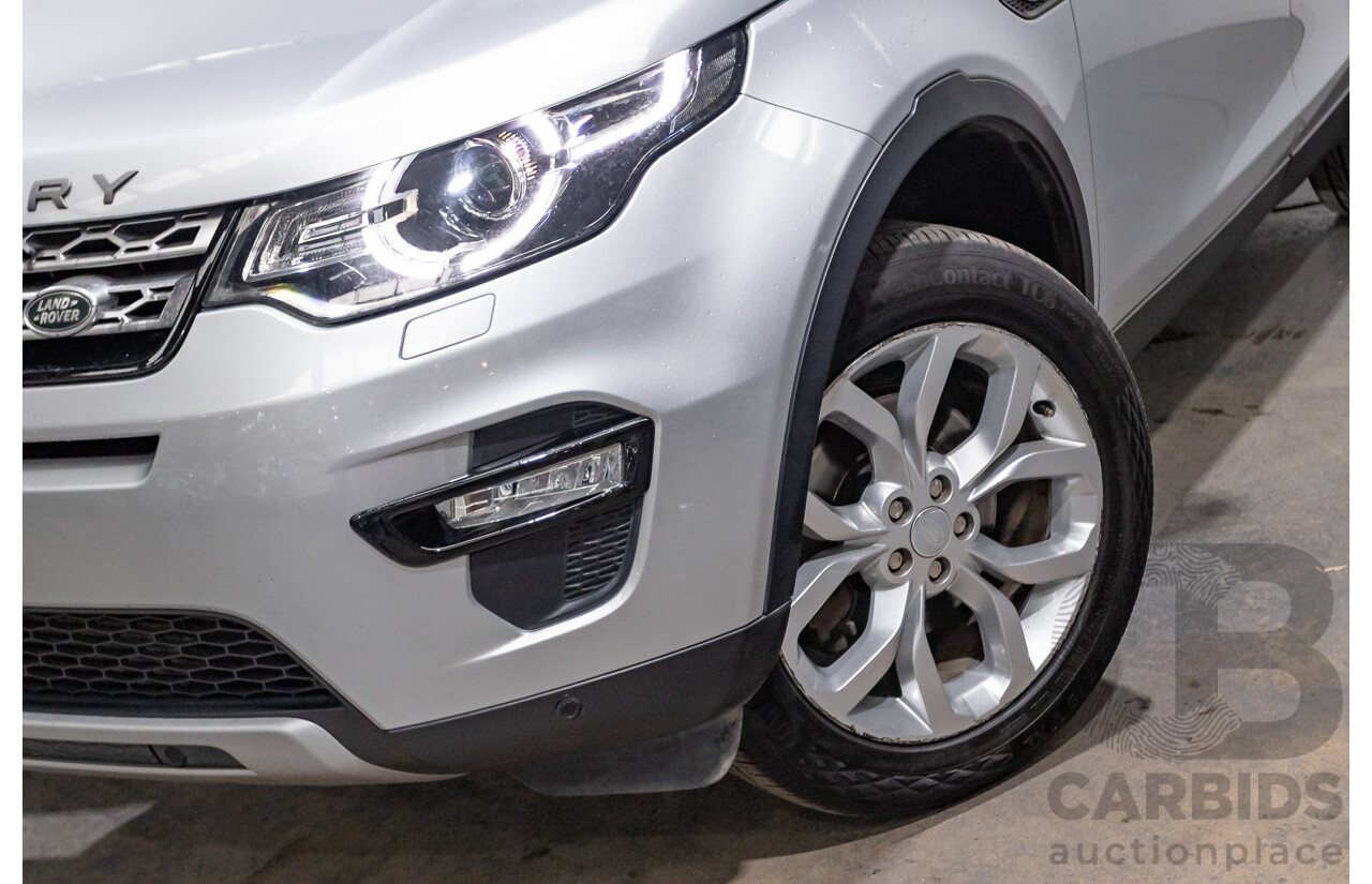 12/2015 Land Rover Discovery Sport SD4 HSE (AWD) LC 4D Wagon Indus Silver Turbo Diesel  2.2L - 7 Seater