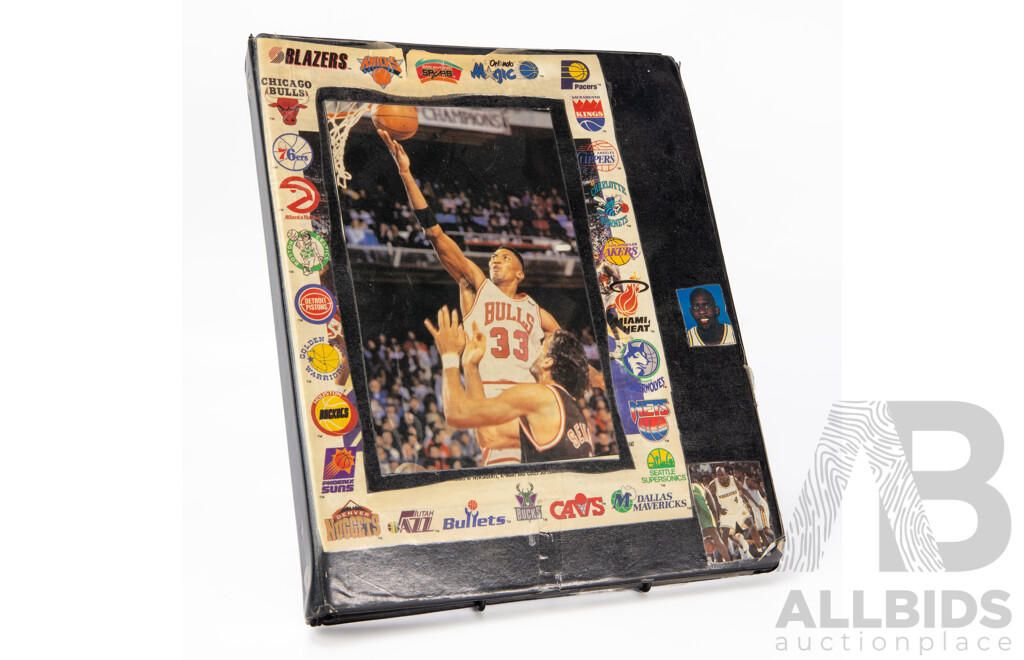 Folder of Vintage NBA Basketball Trading Cards
