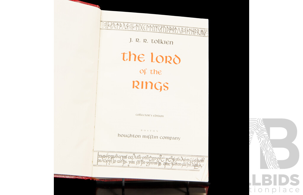 Leather Bound the Lord of the Rings by J.R.R Tolkien, Collectors Edition