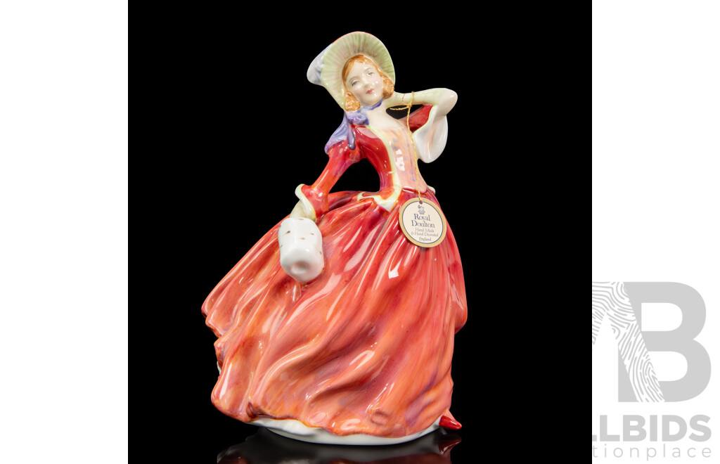 Pair of Vintage Royal Doulton Figures Inc Sweet & Twenty with Autumn Breezes