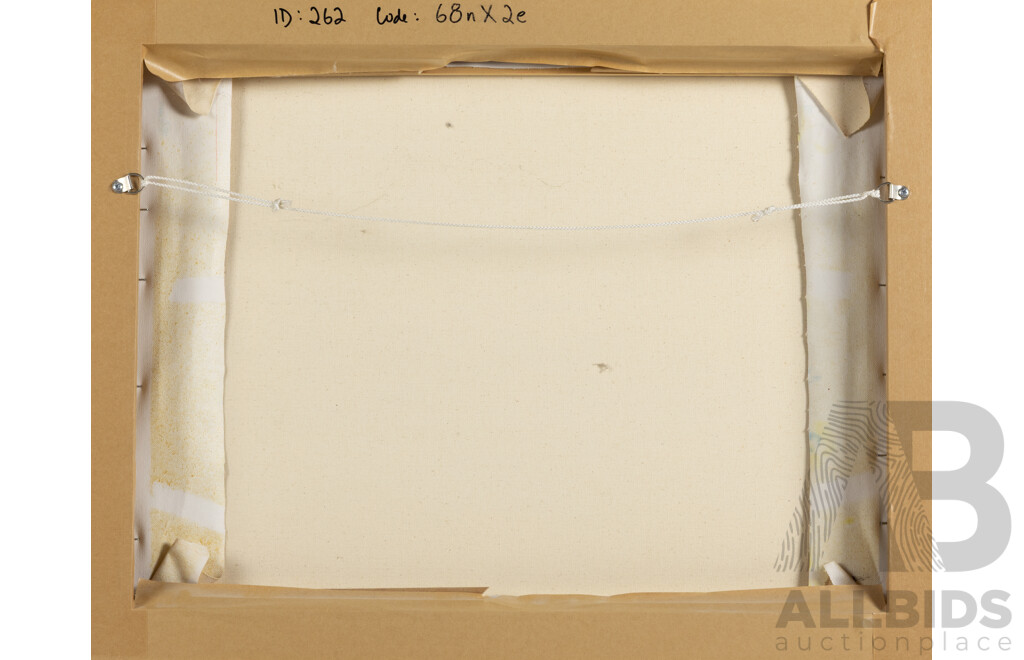 Brian Carew-Hopkins), (20th Century, Australian), Reflections on Water, Wonderful Original Oil on Canvas Cloth,  49 x 62 cm (frame)