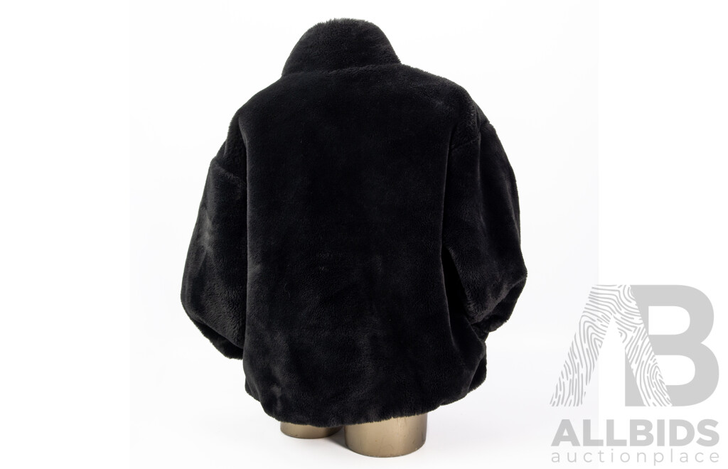 Vintage Faux Fur Zipper Jacket by Nike