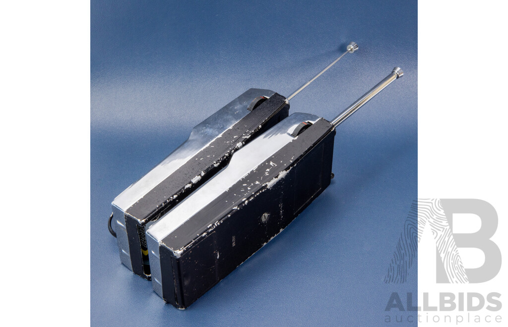 Pair of Vintage Solid State Super Heterodyne Walkie Talkies by Skyfon