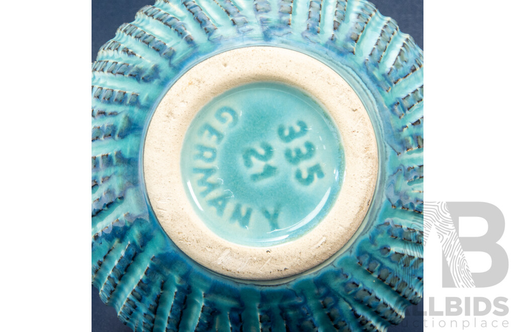 Vintage West German Glazed Pottery Vase