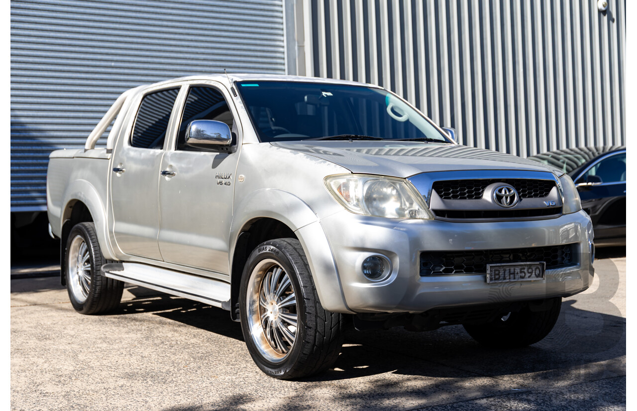 9/2008 Toyota Hilux SR5 (4x4) GGN25R 07 Upgrade Dual Cab P/Up Champagne Mica Metallic V6 4.0L