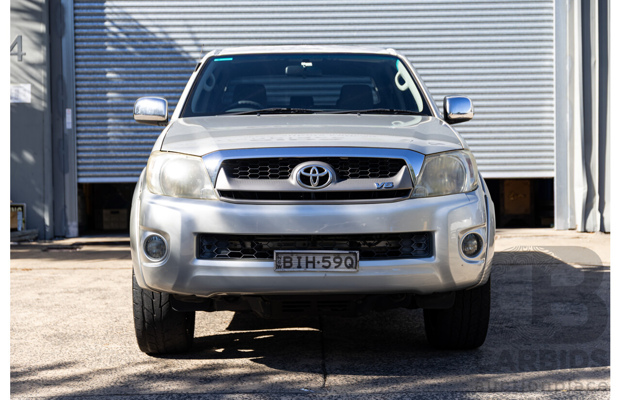 9/2008 Toyota Hilux SR5 (4x4) GGN25R 07 Upgrade Dual Cab P/Up Champagne Mica Metallic V6 4.0L