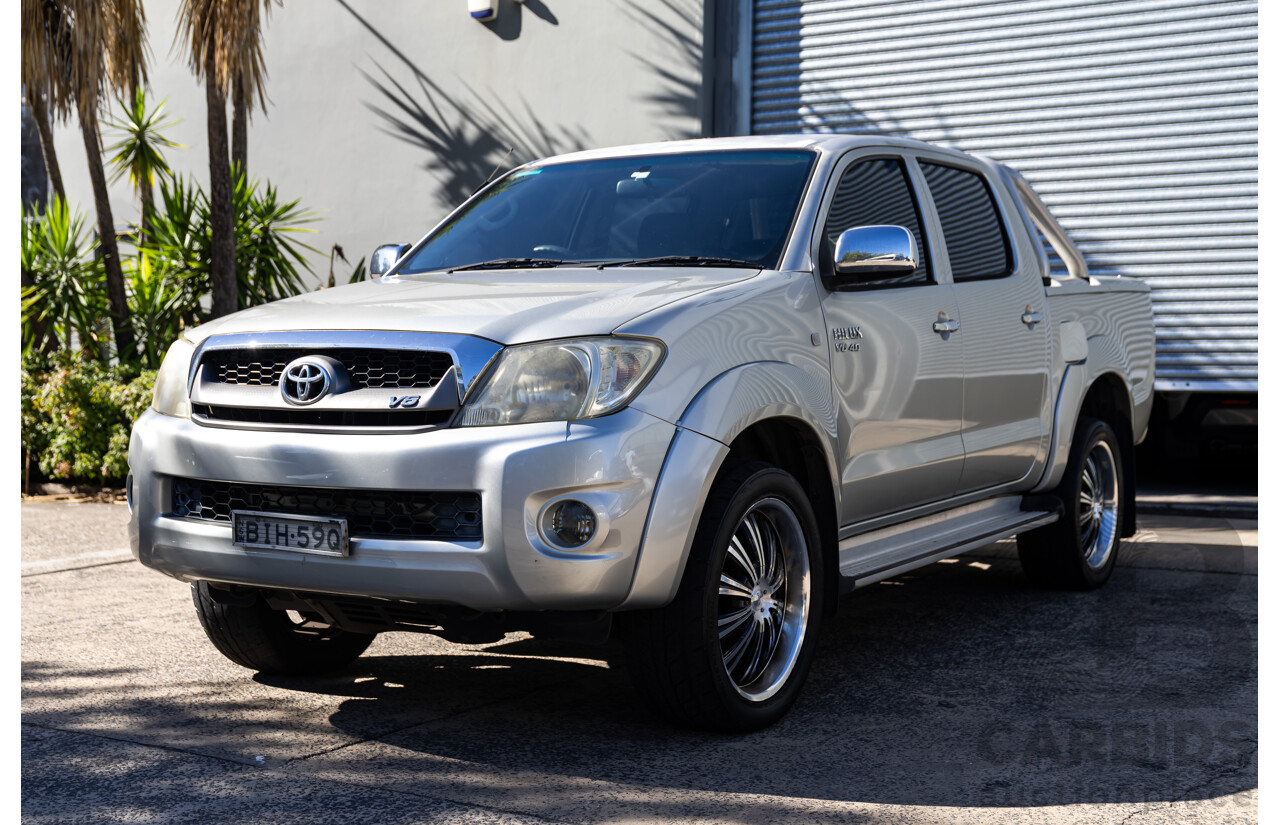 9/2008 Toyota Hilux SR5 (4x4) GGN25R 07 Upgrade Dual Cab P/Up Champagne Mica Metallic V6 4.0L