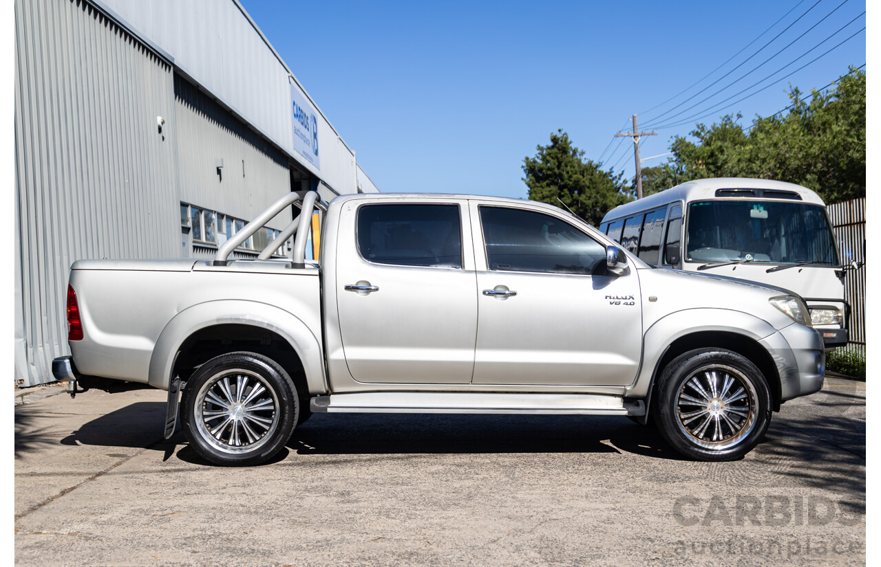9/2008 Toyota Hilux SR5 (4x4) GGN25R 07 Upgrade Dual Cab P/Up Champagne Mica Metallic V6 4.0L