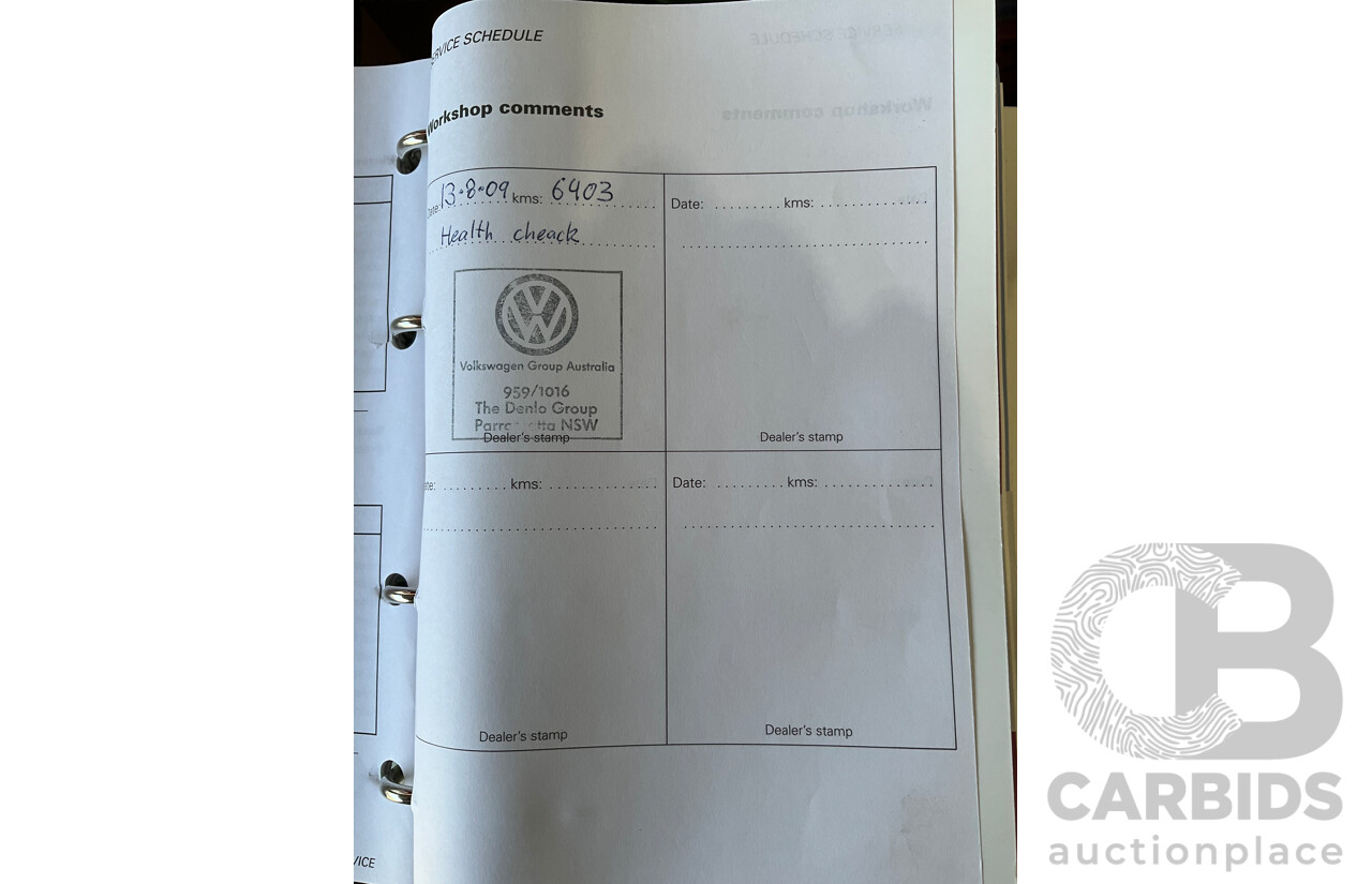 6/2008 Volkswagen Golf 2.0 TDI Pacific 1K MY08 Upgrade 5d Hatchback Deep Black Pearl Turbo Diesel 2.0L