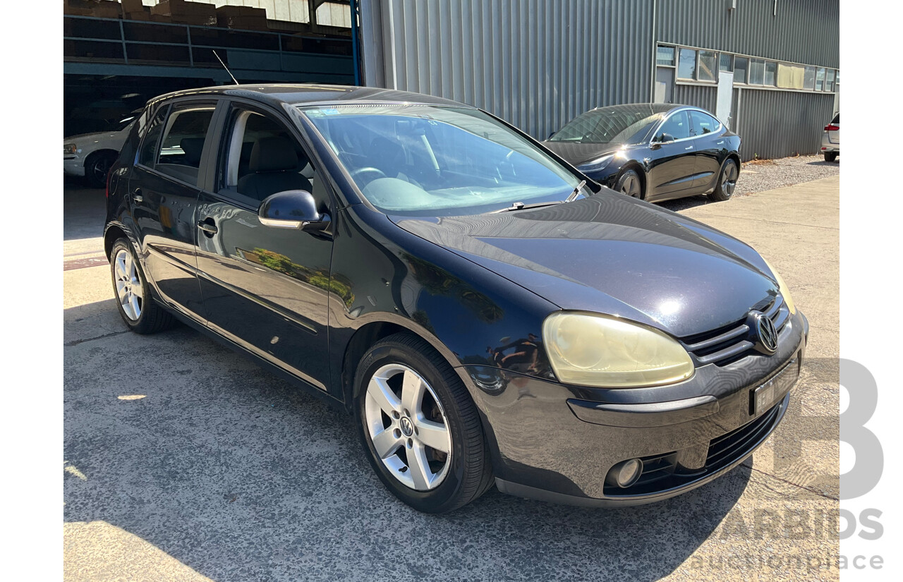 6/2008 Volkswagen Golf 2.0 TDI Pacific 1K MY08 Upgrade 5d Hatchback Deep Black Pearl Turbo Diesel 2.0L
