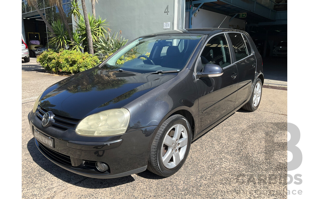6/2008 Volkswagen Golf 2.0 TDI Pacific 1K MY08 Upgrade 5d Hatchback Deep Black Pearl Turbo Diesel 2.0L