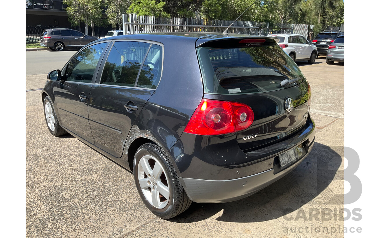 6/2008 Volkswagen Golf 2.0 TDI Pacific 1K MY08 Upgrade 5d Hatchback Deep Black Pearl Turbo Diesel 2.0L