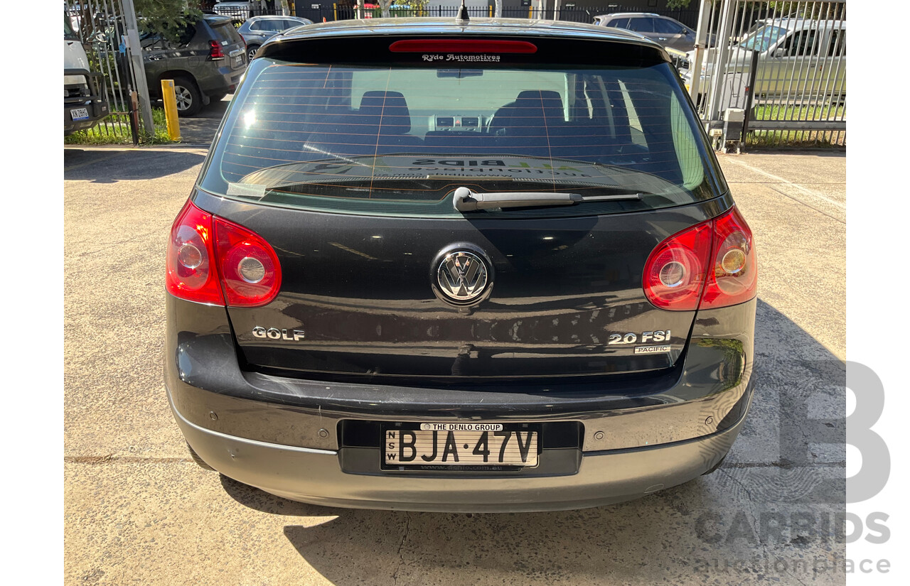 6/2008 Volkswagen Golf 2.0 TDI Pacific 1K MY08 Upgrade 5d Hatchback Deep Black Pearl Turbo Diesel 2.0L